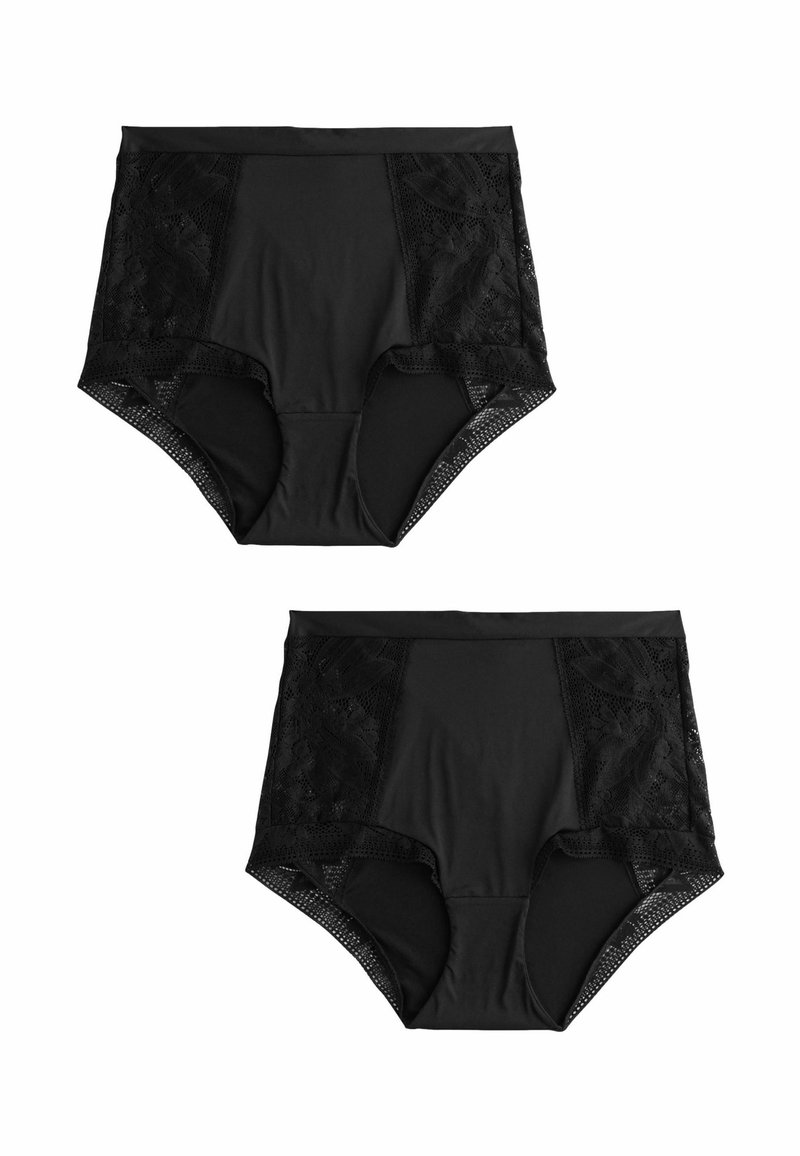 Next HIGH WAIST FIT -KNICKERS 2 PACK - Trumpikės - black/juoda - Zalando.lt
