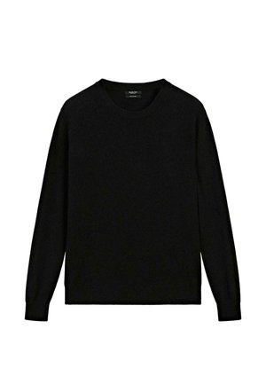 Massimo Dutti, 100% CASHMERE LONG SLEEVE SWEATER - Trui - black