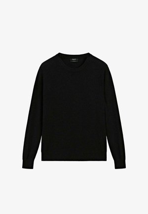 Massimo Dutti, 100% CASHMERE LONG SLEEVE SWEATER - Trui - black