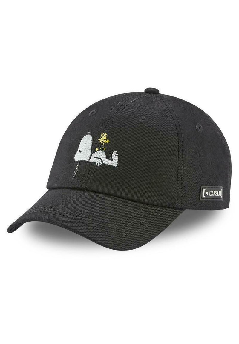 Capslab SNOOPY THE PEANUTS UNSTRUCTURED STRAPBACK Cap black