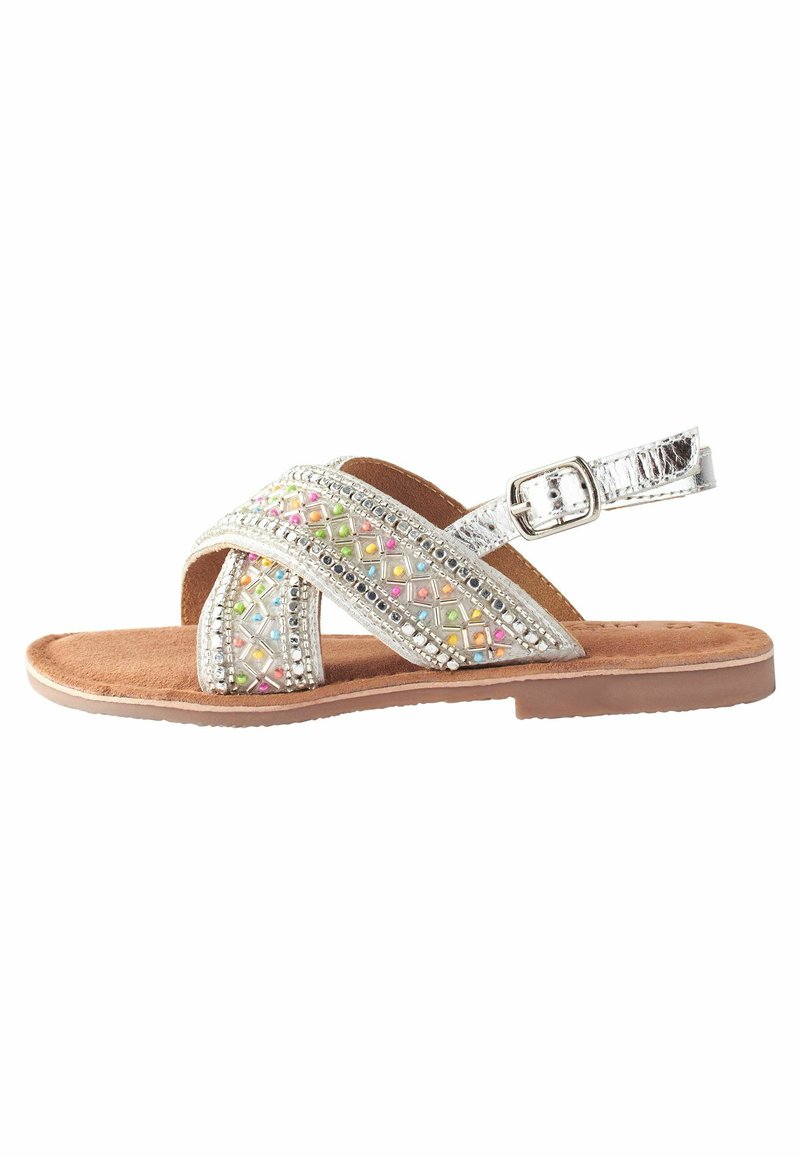 Next BEADED CROSS- REGULAR FIT - Sandaler - silver