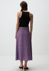 Jimmy Key FLORAL PATTERNED HIGH WAIST  - Gonna a campana - lilac