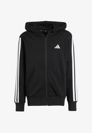 Majica s kapuljačom i patentnim zatvaračem - black/white