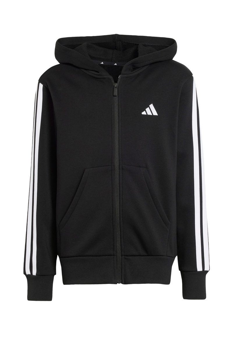 adidas Performance JUNIOR HOODIE UNISEX - Tröja med dragkedja - black ...