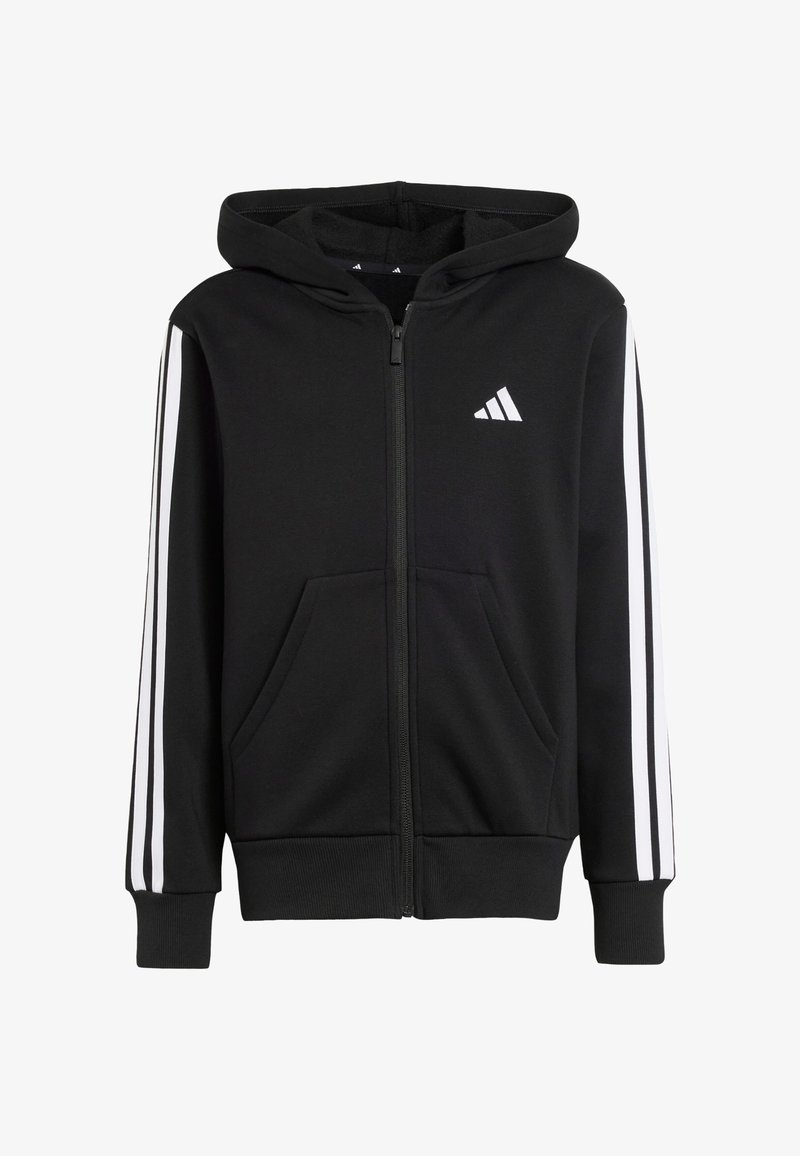 adidas Performance JUNIOR HOODIE UNISEX - Tröja med dragkedja - black ...