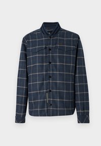 BOMBER COLLAR OVERSHIRT - Summer jacket - blue
