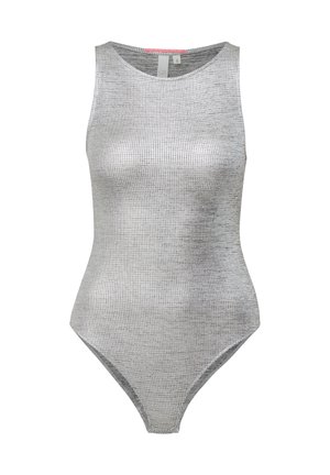 QS IM METALLIC-LOOK - Top - silber
