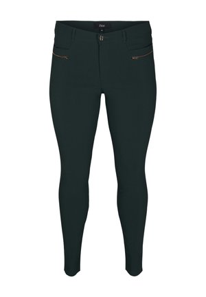 Zizzi MIT REISSVERSCHLÜSSEN - Pantalones - scarab
