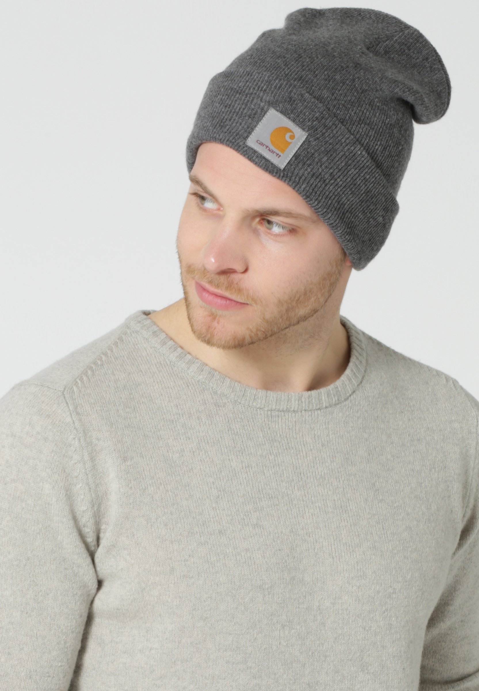 Carhartt Wip Watch Hat Unisex Bonnet Dark Grey Heather Gris Fonce Zalando Fr