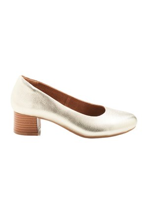 Damart ASPECT CROCO OU IRISÉ - Escarpins - Gold