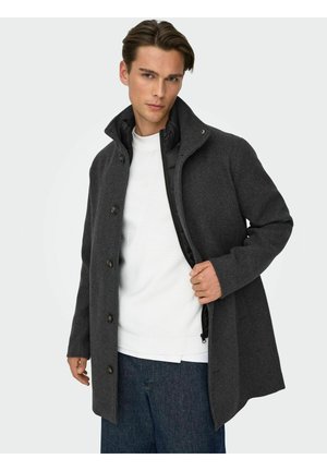 ONSARLEM - Talvemantel - dark grey melange