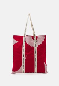 Marimekko CARRIER MIDI UNIKKO - Tote bag - red, light pink