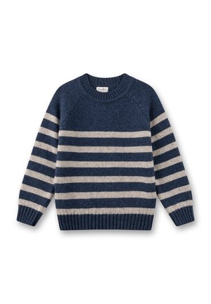 STREIFEN - Strickpullover - blau