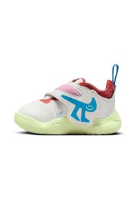 Nike Performance TEAM HUSTLE D 11 - Scarpe da basket - summit white/barely volt-coconut milk