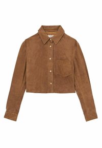 REGULAR FIT CONNIE - Lederjacke - tan