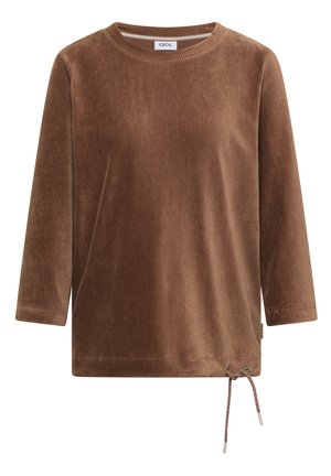 Cecil, 3/4-ARM SHIRT AUS CORD MIT TUNNELZUG - T-shirt à manches longues - creamy mocha