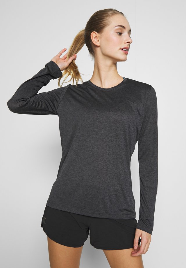 AGILE TEE - Funktionsshirt - ebony/black/heather