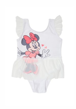STRETCH TODDLER WITH MINNIE PRINT AND RUFFLE DETAILS - Body - white pink