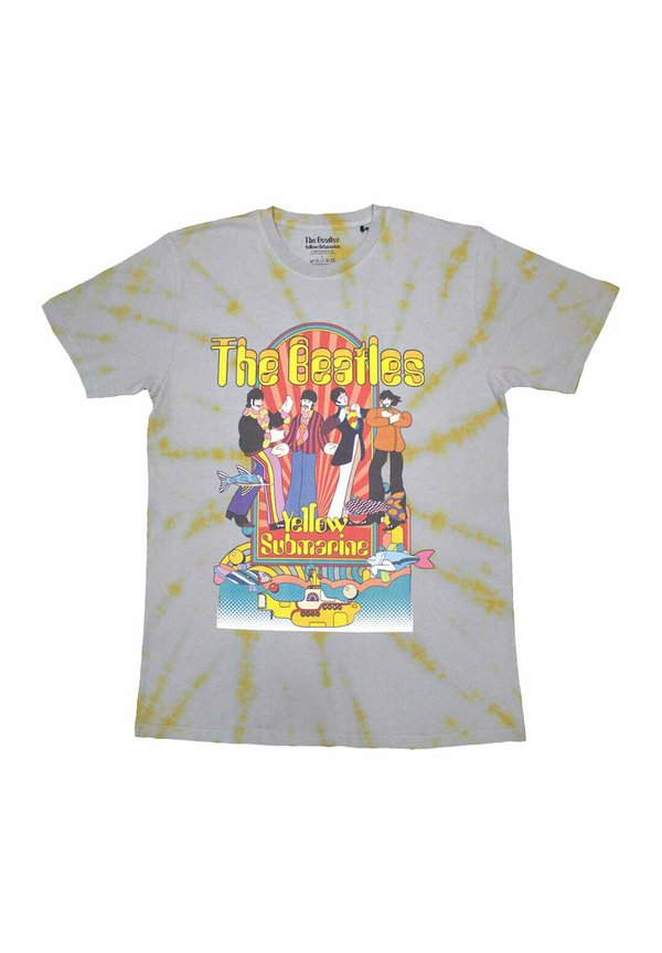 THE BEATLES SUBMARINE BAND DYE WASH  - Print T-shirt2