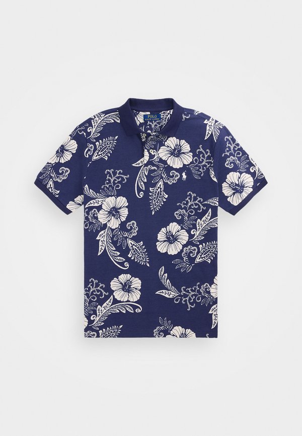 CUSTOM SLIM FIT HIBISCUS MESH SHIRT - Polo shirt - two tone hibiscus2