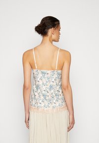 Rosemunde STRAP - Top - peach abstract rose