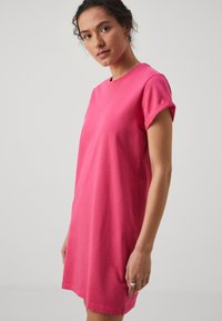 AllSaints ANNA MINI DRESS - Jerseyklänning - neon pink