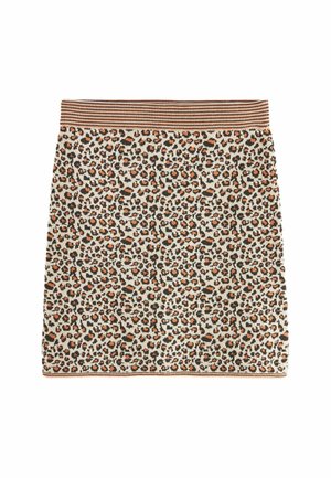 CO-ORD LEOPARD ANIMAL  - REGULAR FIT - Gonna a campana - brown