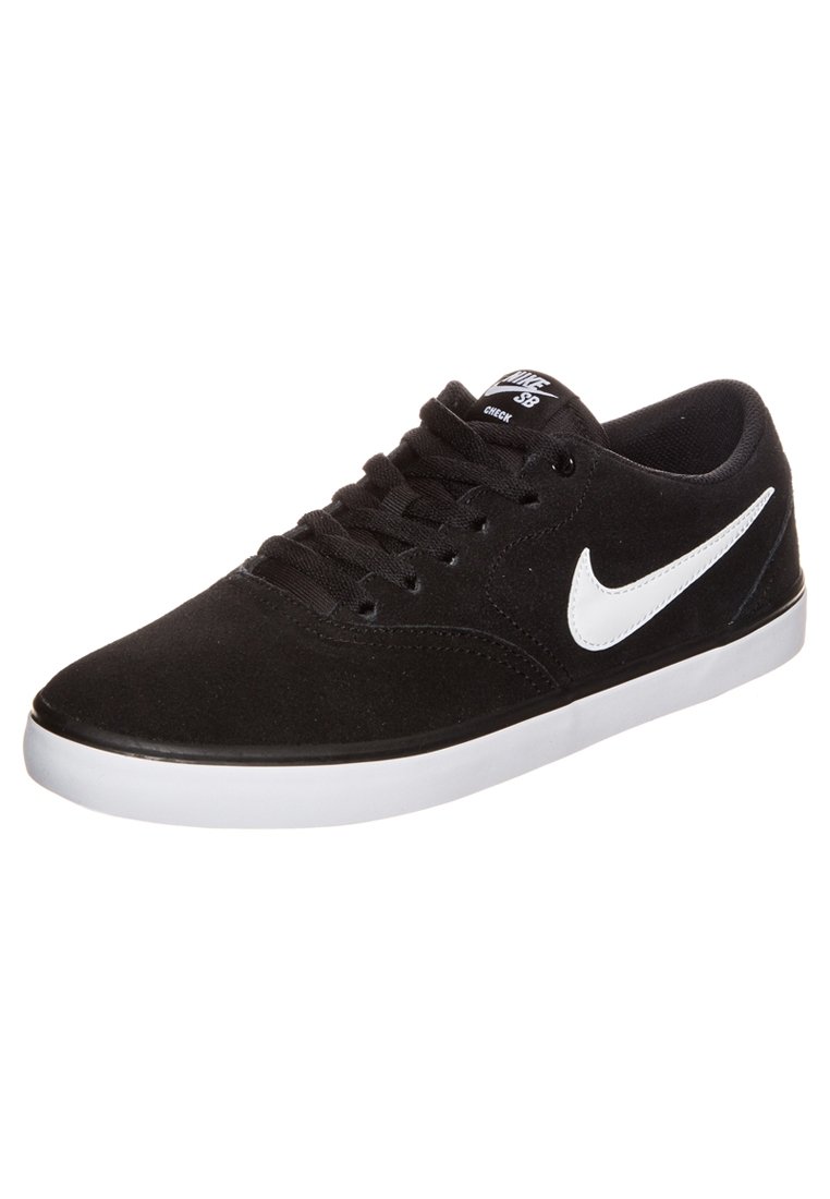 Nike SB CHECK SOLARSOFT - Sneakers laag - black/white/Zwart - Zalando.nl
