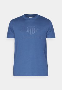 TONAL SHIELD - Apdrukāts T-krekls - dunkelblau