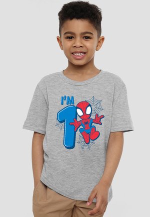 Marvel SPIDERMAN CUTE SPIDEY BIRTHDAY 1 - Print T-shirt - mottled grey