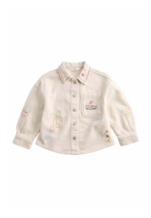 EMBROIDERED - Chaqueta vaquera - ecru mix