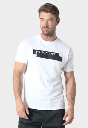 ADRIAN - Print T-shirt - white