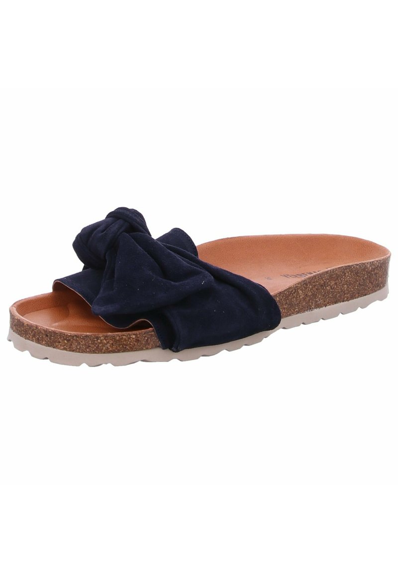 Damen Flache Pantoletten | VERBENAS ROXY Pantolette flach blau/dunkelblau - CD23660 Damen Flache Pantoletten | VERBENAS ROXY Pantolette flach blau/dunkelblau - CD23660