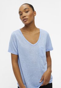 Object OBJTESSI V-NECK - Základné tričko - serenity