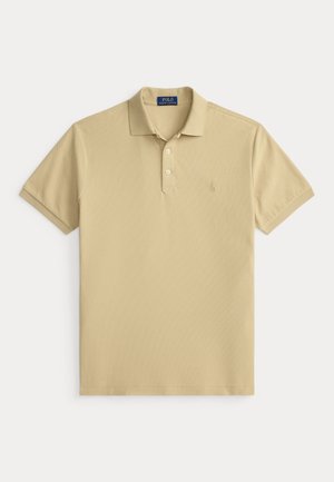 CUSTOM SLIM FIT HONEYCOMB-MESH POLO - Πόλο - coastal beige