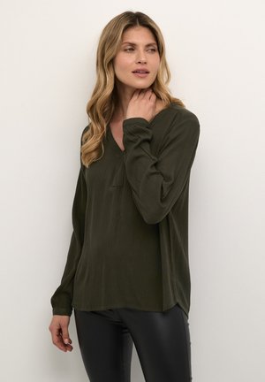 Kaffe AMBER - Blusa - forest night