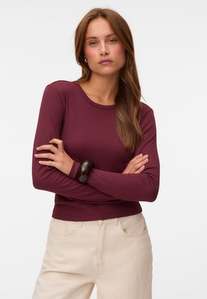 Vero Moda, VMCHLOE SHORT TOP  - Блуза с дълги ръкави - windsor wine