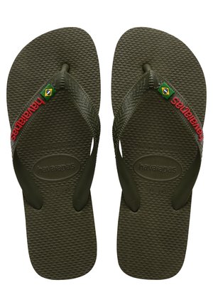 Havaianas HAVAIANAS FLIP FLOP BRASIL LOGO - Klipklapper - khaki