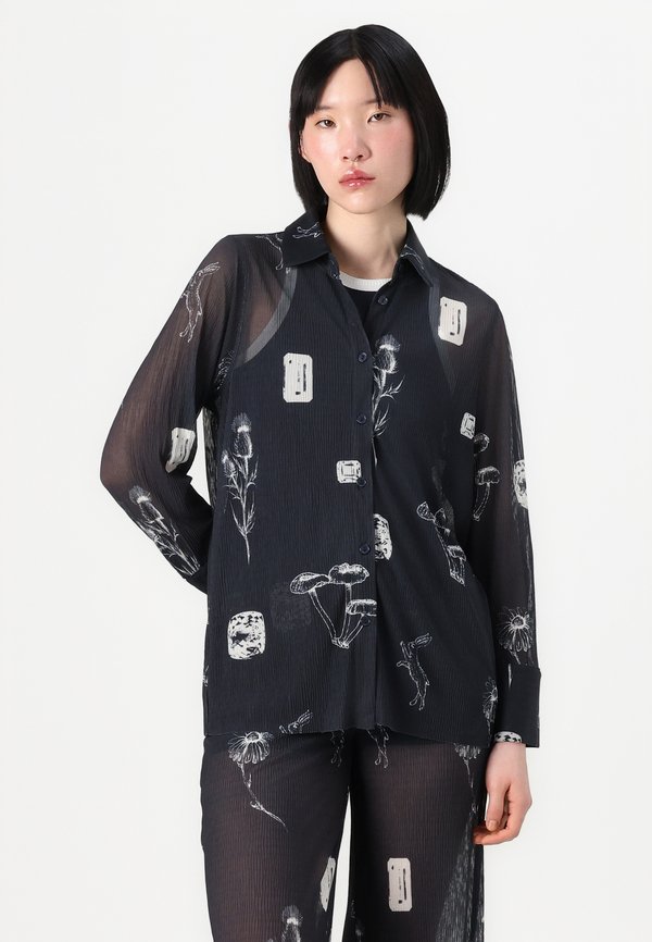 SHIRT RUSSEL DARK - Button-down blouse - dark multicolor2