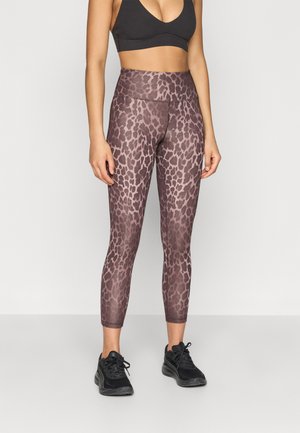 ESSENTIAL SPOTTED HAZE TIGHT 7/8 - Leggings - chocolate brown