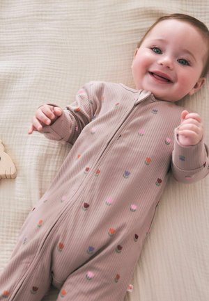 Next, REGULAR FIT - BABY SLEEPSUITS 4 PACK - Natdragt - orange floral