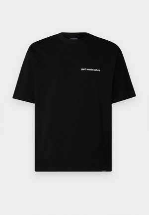 Don't Waste Culture DANNY UNISEX - Print T-shirt - black