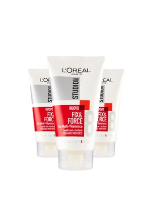 L'ORÉAL PARIS GEL PER CAPELLI STUDIO LINE FIX&FORCE, FISSAGGIO IPER FORTE, 150ML - 3 PACK - Trattamenti capelli