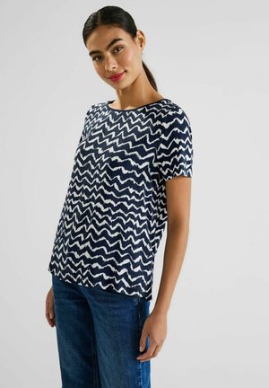 Street One T-Shirt Con Cappuccio Per Donna – Casual Con Stampa Wording, Maniche Corte