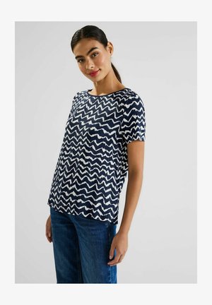 Street One T-Shirt Con Cappuccio Per Donna – Casual Con Stampa Wording, Maniche Corte
