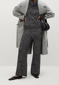 Mango Strickpullover - black