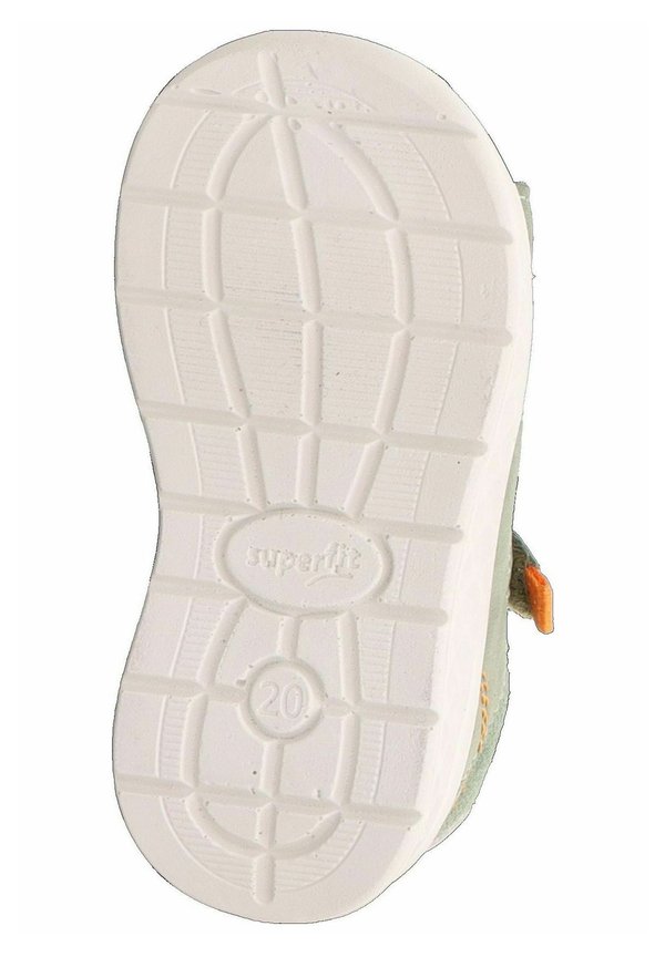 LAGOON - Walking sandals - hellgrün/orange3