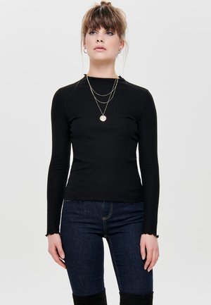 ONLEMMA HIGH NECK NOOS  - Pitkähihainen paita - black