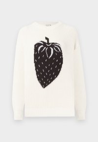 WOMEN SWEATER CREW NECK - Πουλόβερ - white