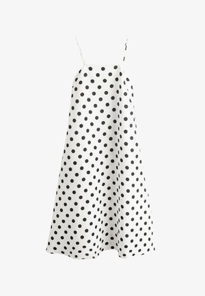 Next, REGULAR FIT - LINEN RICH SQUARE NECK CAMI MIDI DRESS . - Vestido informal - monochrome spot linen blend
